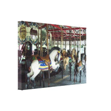 carousal horse wrapped canvas picture canvas print