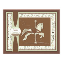 Carousel Horse Baby Shower Invitation