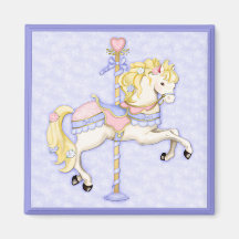 Carousel Pony Fridge Magnets