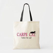 Carpe Cat (Seize The Cat) Gifts Canvas Bags