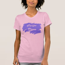 Carpe Diem Blue Background Shirt
