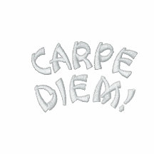 Carpe diem embroidered shirt