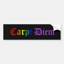 Carpe Diem - Pride Bumper Stickers