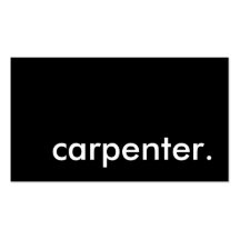 carpenter. business card template