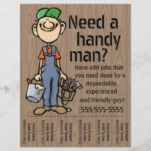 Carpenter Handyman Plumber Painter Earn Money Flyer Design