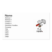 Carpenter With Hammer Business Cards