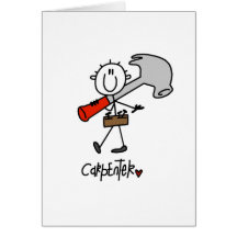 Carpenter With Hammer Card
