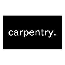 Carpentry Business Cards