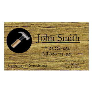 Carpentry Business Cards, 1,000 Carpentry Busines Card Template Designs