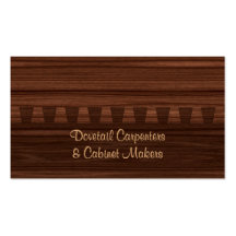 Carpentry or cabinet making business card