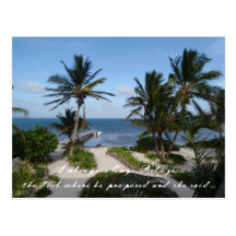 Carribean Ocean View in Belise Save the Date Post Card