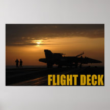 Carrier Flight Deck Poster