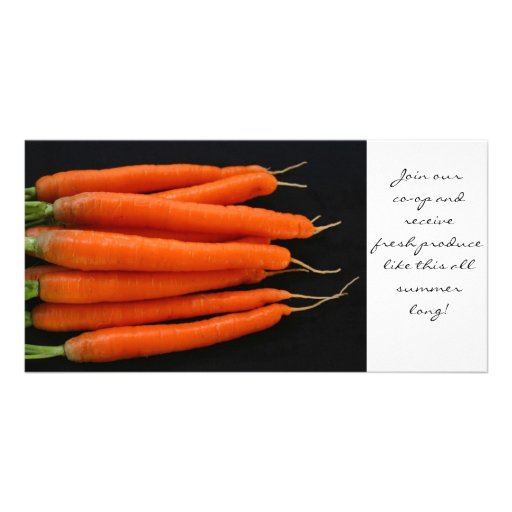 Carrots Fresh from the Garden Photo Cards