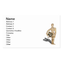 Carrying Diving Helmet Business Cards