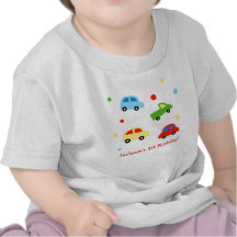 Cars Truck Personalised 1st Birthday Tshirt