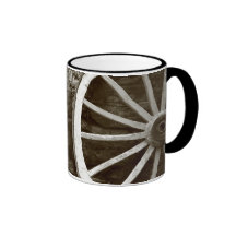 Cart wheels mug