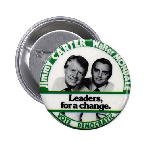 Carter-Mondale jugate - Button