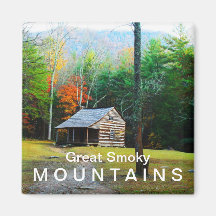 Carter Shields Cabin - Autumn colours Refrigerator Magnets