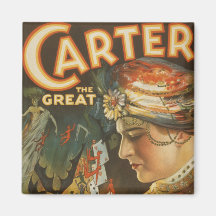 Carter the Great - The World's Weird Wizard Fridge Magnets
