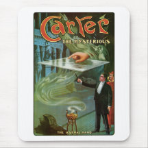 Carter The Mysterious ~  Vintage Magic Act Mousepad