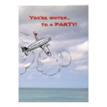 Cartoon Aeroplane Drawing in the Clouds Announcements