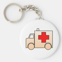 Cartoon Ambulance Key Chains