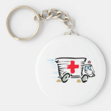 Cartoon Ambulance Keychain