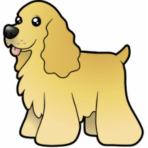 Cartoon American Cocker Spaniel Photo Cut Outs