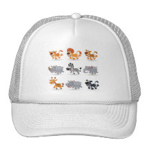 Cartoon animals set 1 trucker hat