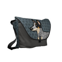 Cartoon Australian Cattle Dog / Kelpie Messenger Bag