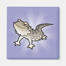 Cartoon Bearded Dragon / Rankin Dragon Refrigerator Magnets