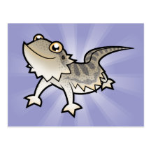 Cartoon Bearded Dragon / Rankin Dragon Post Card