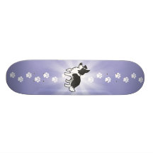 Cartoon Border Collie Skate Decks