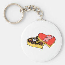Cartoon Box of Chocolates Key Chain
