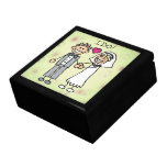 Cartoon Bride and Groom Trinket Box