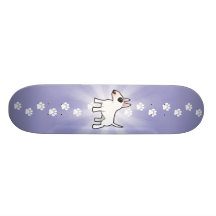 Cartoon Bull Terrier Skate Board Decks