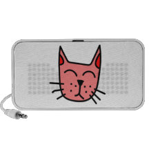 Cartoon Cat Face Notebook Speaker