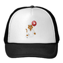 Cartoon Cat Nurse with Balloon Mesh Hats