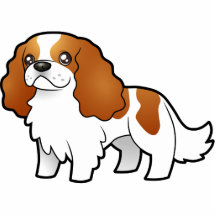 Cartoon Cavalier King Charles Spaniel Acrylic Cut Outs