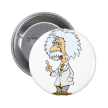 Cartoon character professor buttons