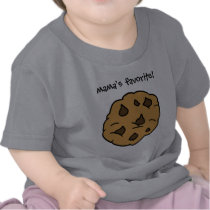 Cartoon Chocolate Chip Cookie, Mama's Favourite! t-shirts