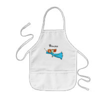 Cartoon Clip Art Flying Fairy Princess Magic Wand aprons