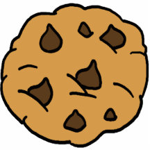Cartoon Clipart HUGE Chocolate Chip Cookie Dessert Photo Cutouts