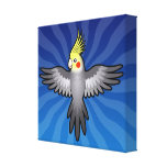 Cartoon Cockatiel Gallery Wrapped Canvas