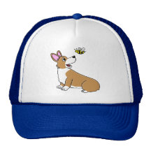 Cartoon Corgi Bee Hat