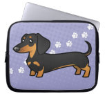 Cartoon Dachshund (smooth coat) Computer Sleeve