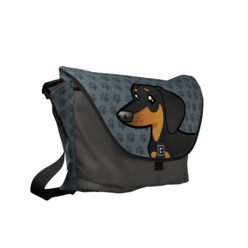 Cartoon Dachshund (smooth coat) Courier Bag