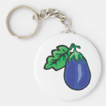 cartoon eggplant keychains