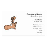 Cartoon Elk Moose. Business Card Template