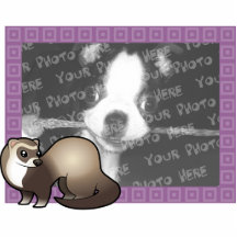 Cartoon Ferret Photo Frame Acrylic Cut Out